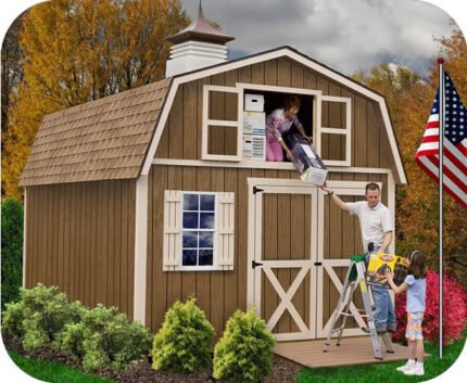 Millcreek 12x20 Wood Storage Shed Kit - ALL Pre-Cut