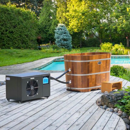 WoodBridge 110 1 - Person Hot Tub in Olive Pine